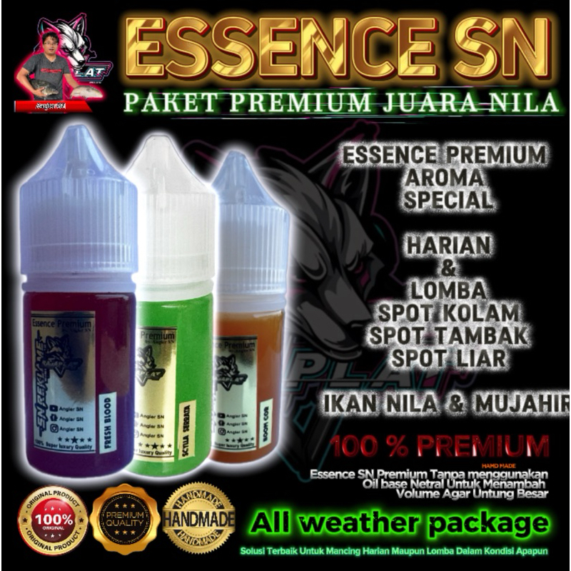 ESSENCE PAKET JUARA IKAN NILA SPOT BEBAS, essence liar ikan nila, essence ikan liar nila waduk atau 