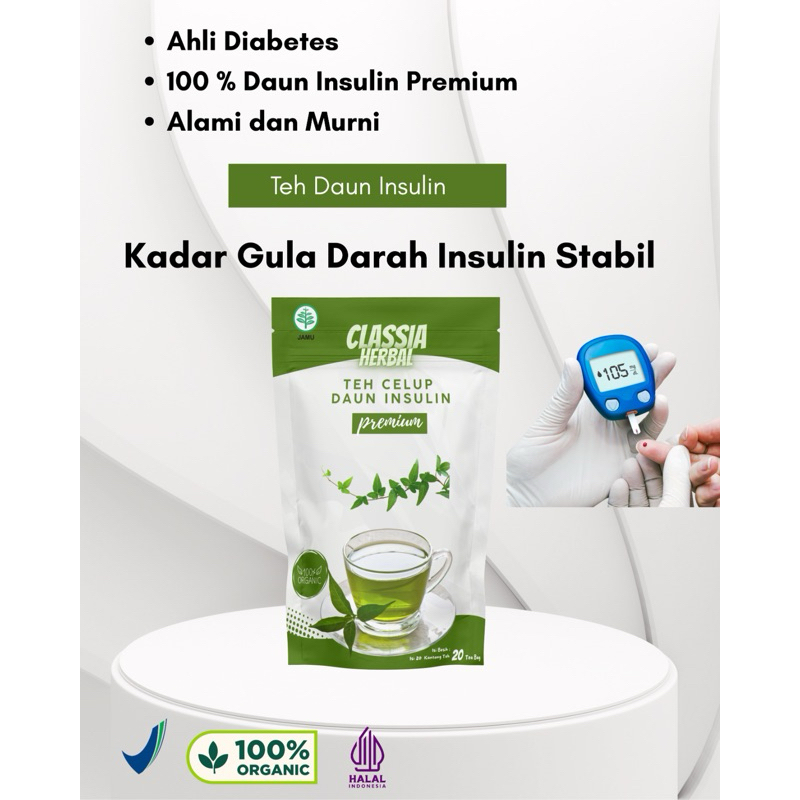 

Teh Celup Daun Insulin Premium-Classia Herbal