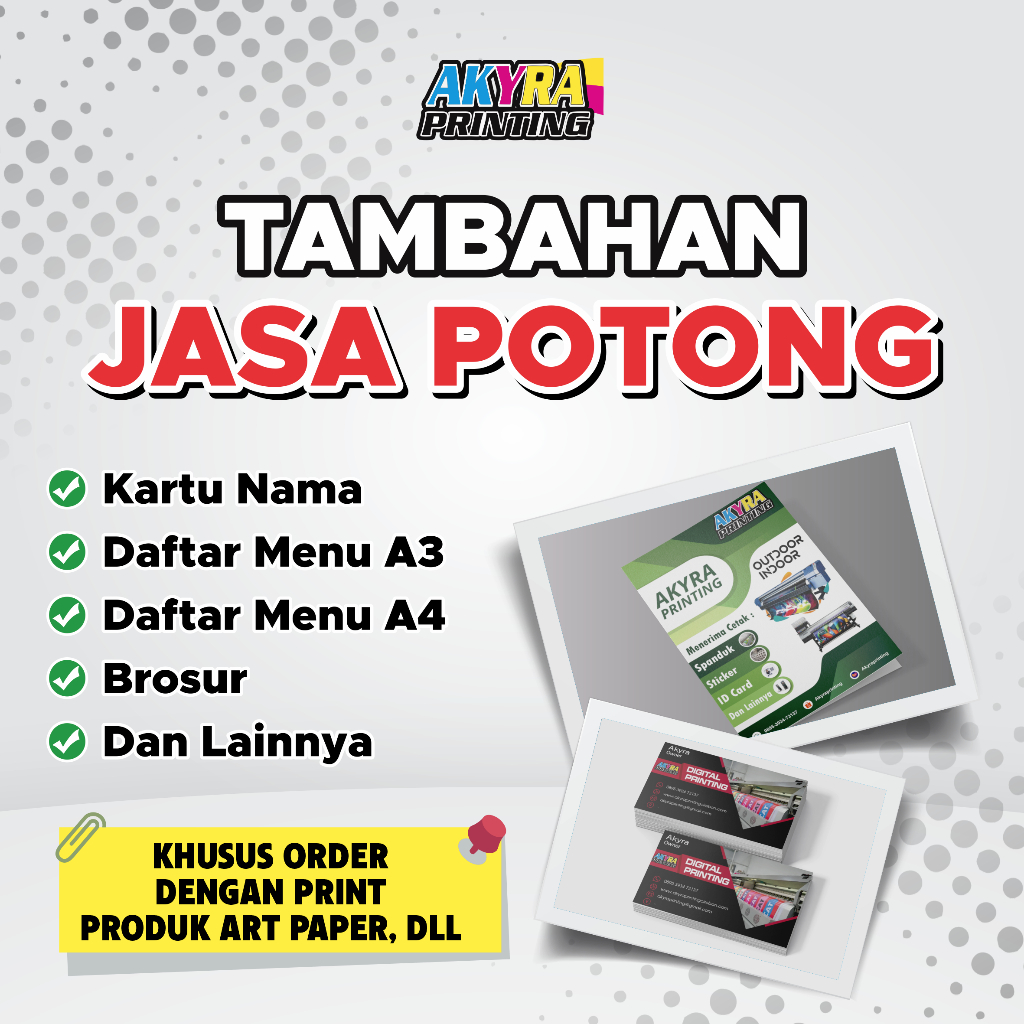 

Tambahan Jasa Potong