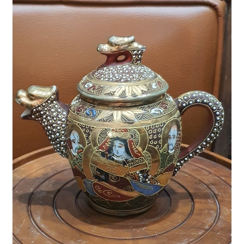 Satsuma teapot Japan Original antik jadul