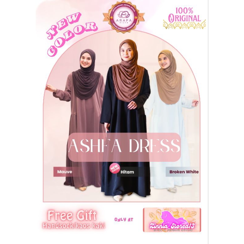 Arafa Hijab Ashfa Dress - Gamis Silky Premium
