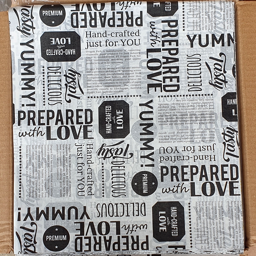 

Kertas Nasi Motif KOREA 20x20 cm Wax Paper Wrap / PCS