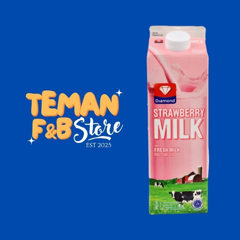 

Susu Diamond Fresh Milk Strawberry - 946 ml