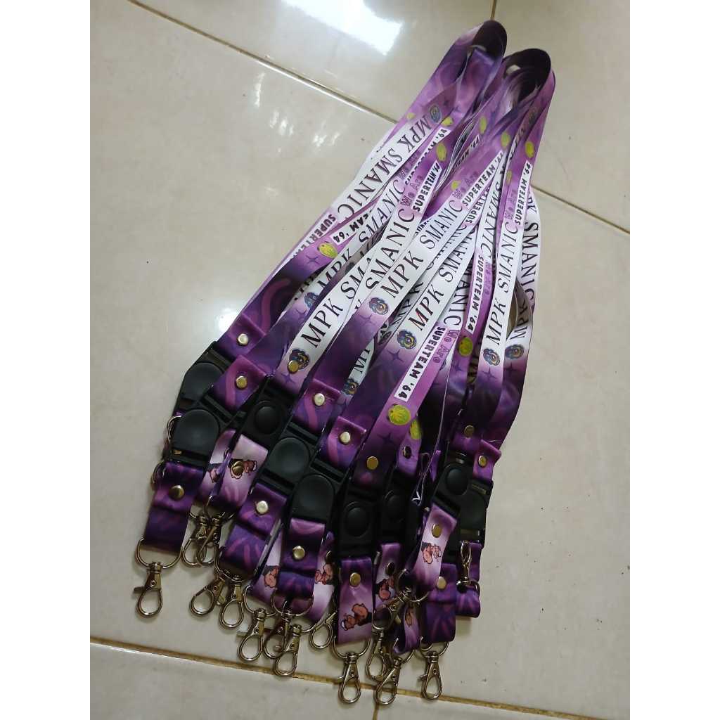 

Tali Lanyard Custom Cetak 2 Sisi / Tali Id Card Custom / Lanyard Name Tag