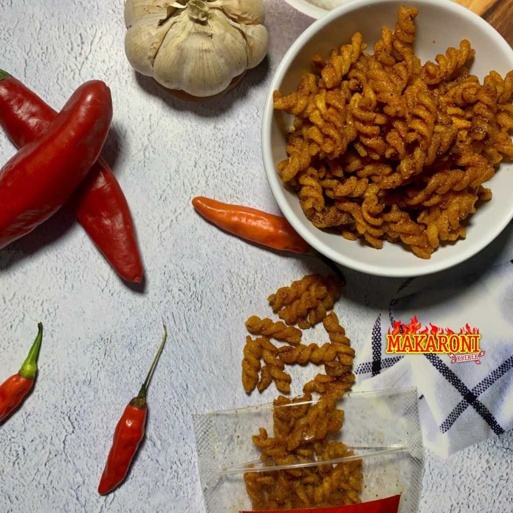 

Uril Krekek - Pedas Bawang Asin dan Pedas Daun Jeruk - 500gr