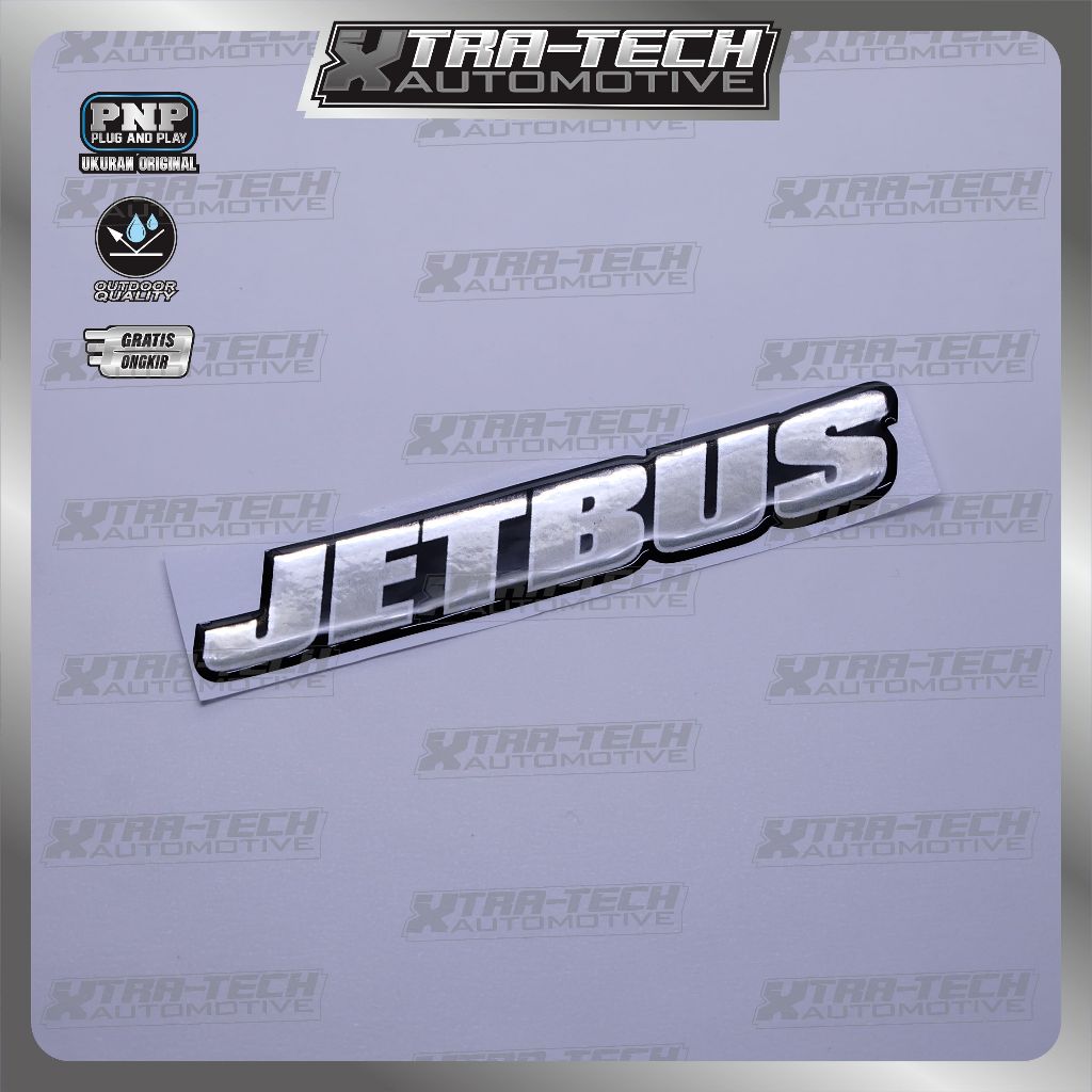 Emblem Logo Jetbus / Emblem Timbul Jetbus Adiputro / Sticker Jetbus / Stiker Logo Jetbus
