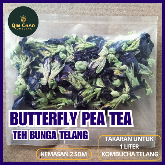 

Butterfly Pea Tea - Teh Bunga Telang Kemasan 2 Sdm- Takaran Untuk Membuat 1 Liter Kombucha Telang
