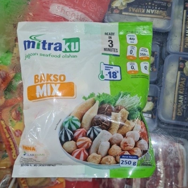 

MITRAKU BAKSO MIX SEAFOOD 250GR