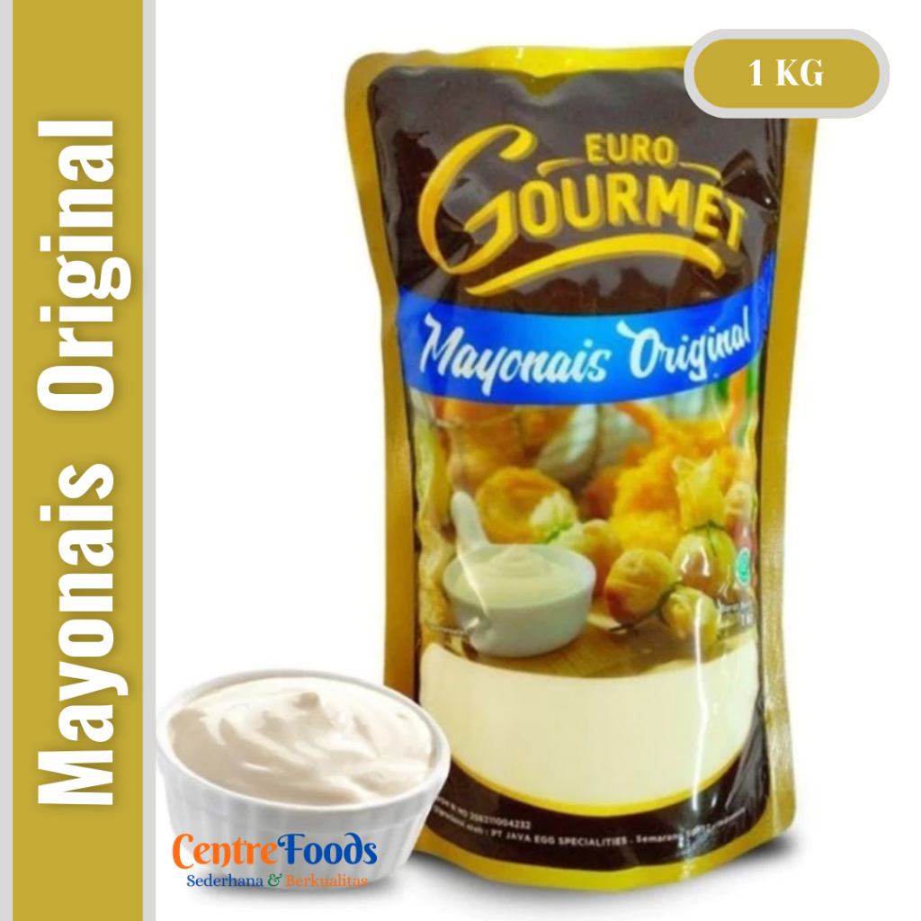 

Mayonais Original - Mayonaise Mayonnaise EURO GOURMET | 1 Kg [ Harga Per BKS ]