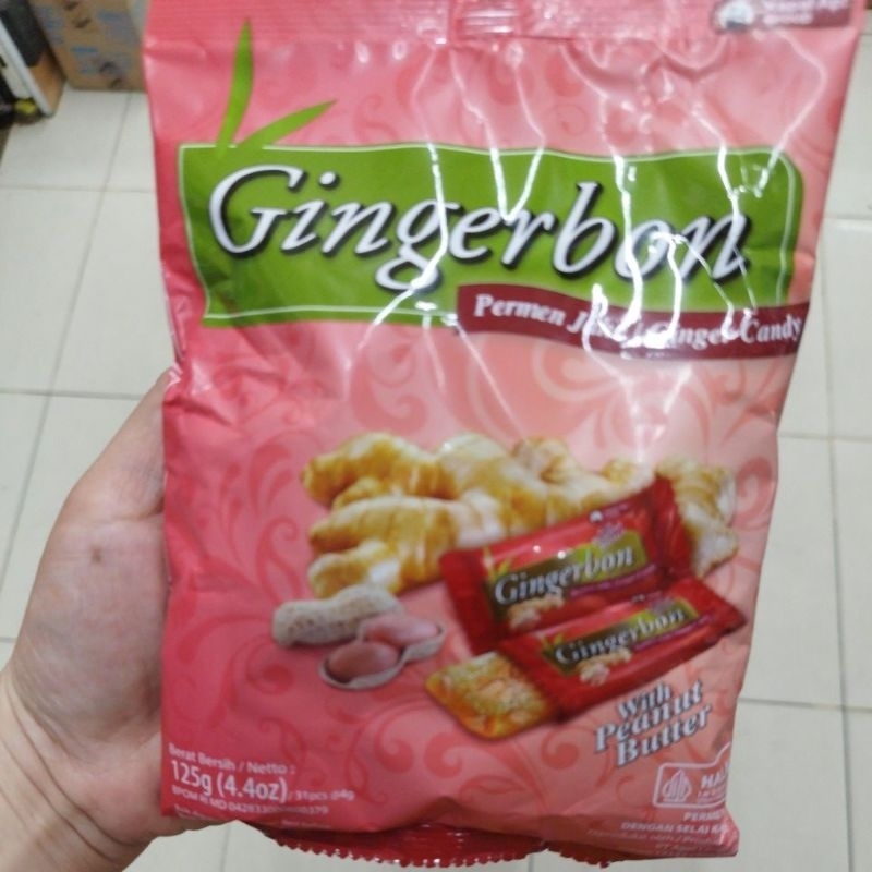 

Permen Gingerbon Rasa Peanut butter 125Gram