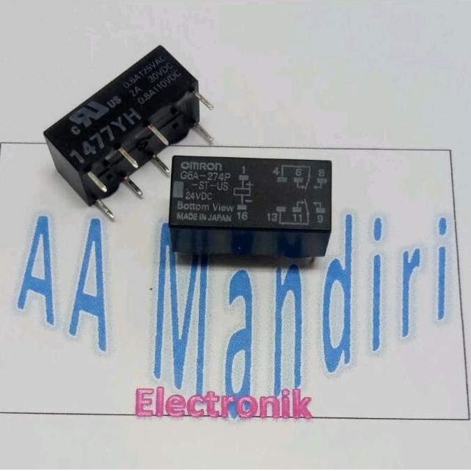Relay G6B-274P-ST-US 24Vdc Omron