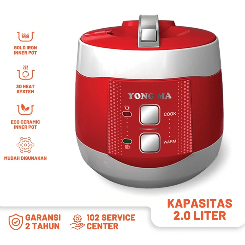 Yong Ma Rice Cooker 2 Liter YMC-601 | Yong Ma Magic Com 2L YMC-601