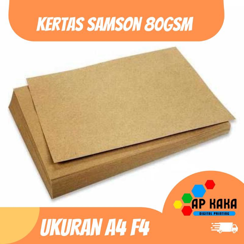 

Kertas SAMSON 80gsm isi 50 A4 F4