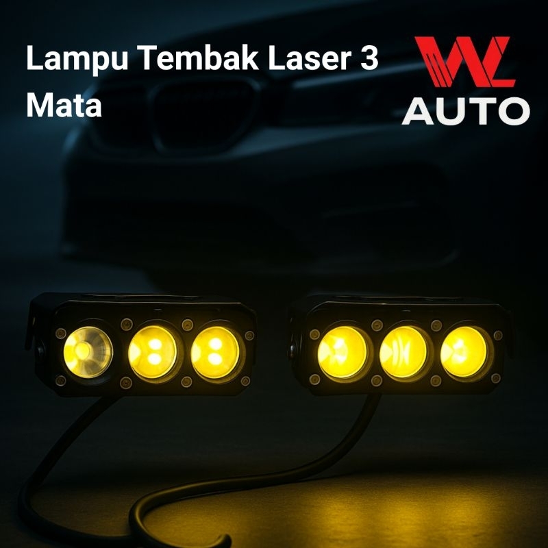 Lampu Tembak Laser 3 Mata