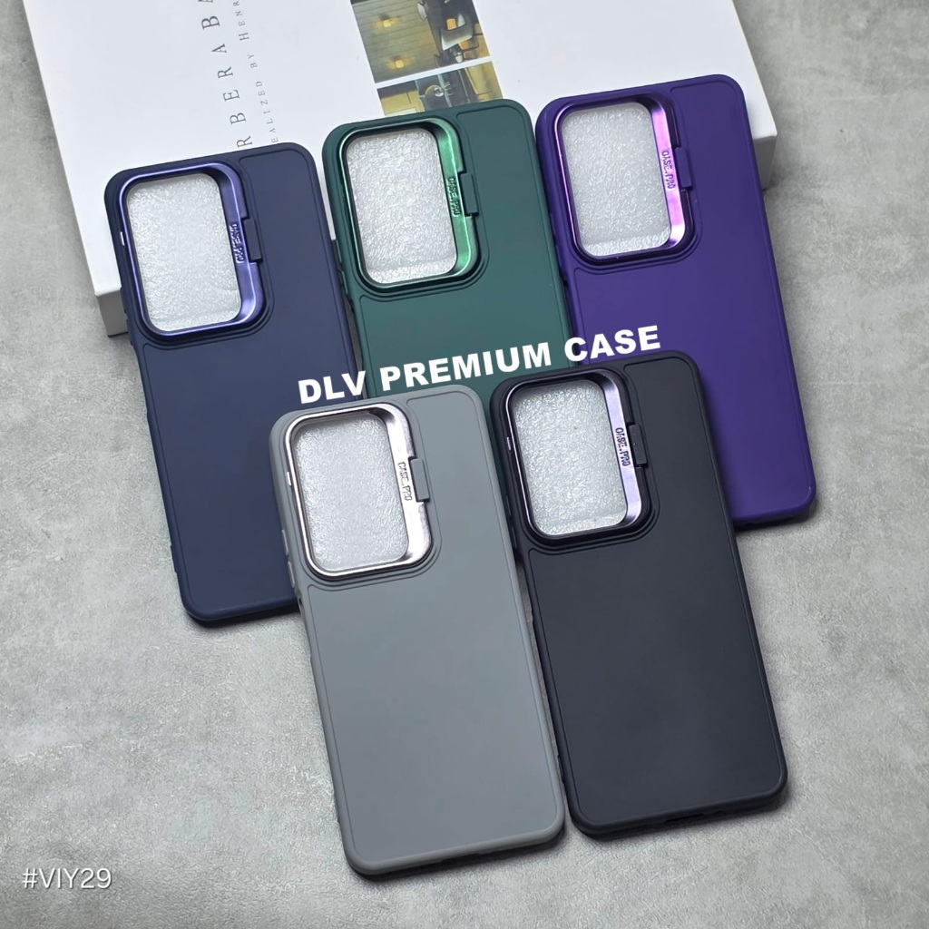 VIVO Y29 4G CASE LUXURY LENS HOLDER STAND CAMERA CASE MACARON  VIVO Y29 4G