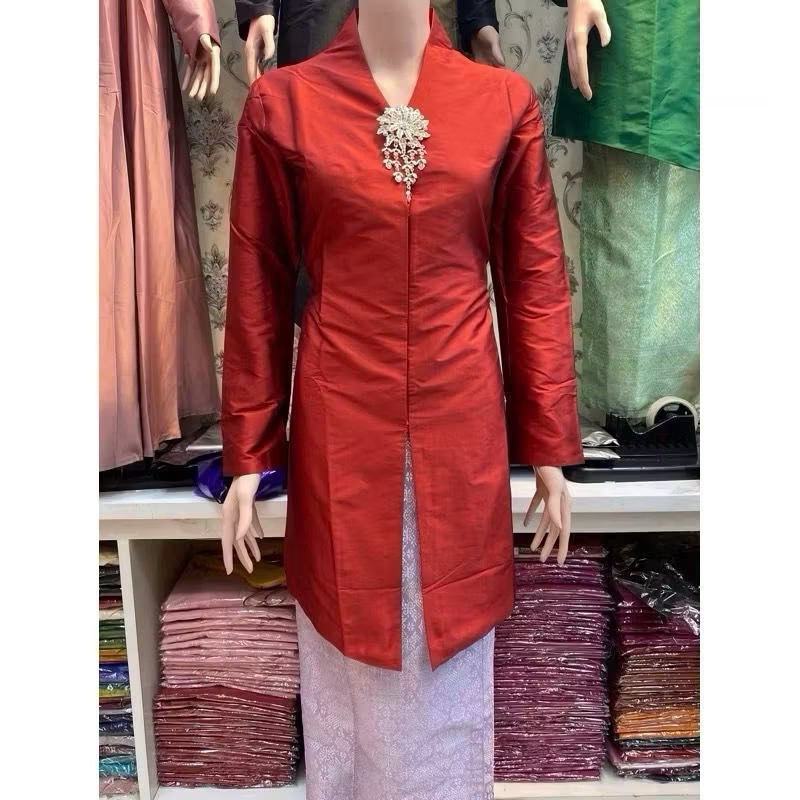 setelan kebaya tunik tafeta kebaya tunik melayu kebaya kondangan modern