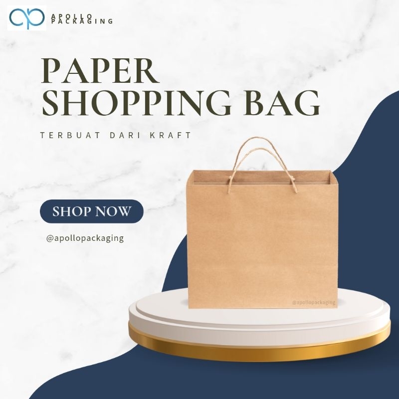 Paper Bag SBG 030 [50 lembar]- 40.5 x 15 x 30.5 cm