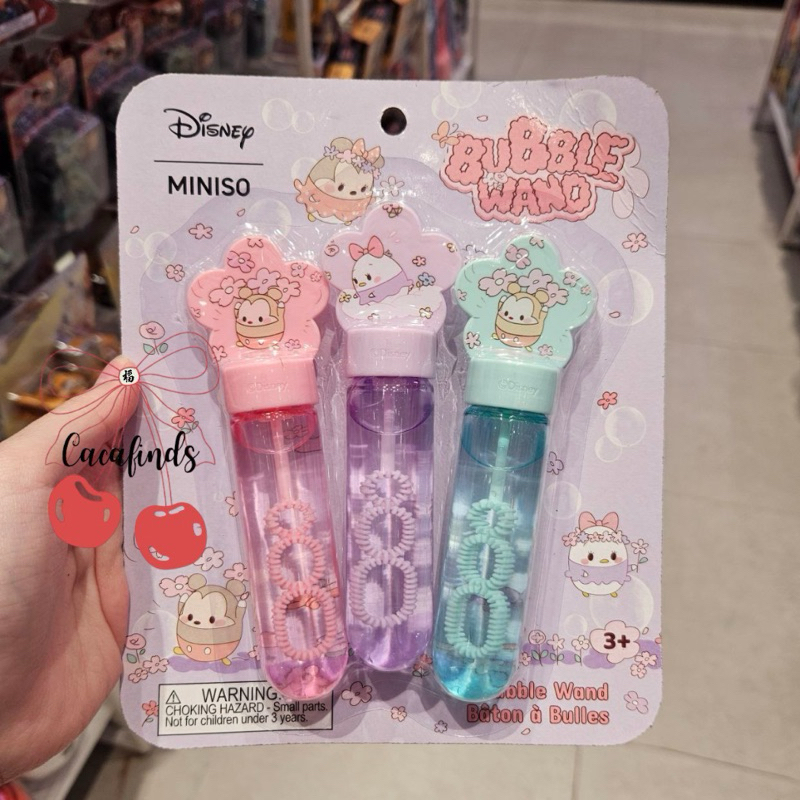 MINISO x Ufufy‼️Mainan Bubble / Bubble Wand Disney Ufufy Collection (isi 3 Pcs)