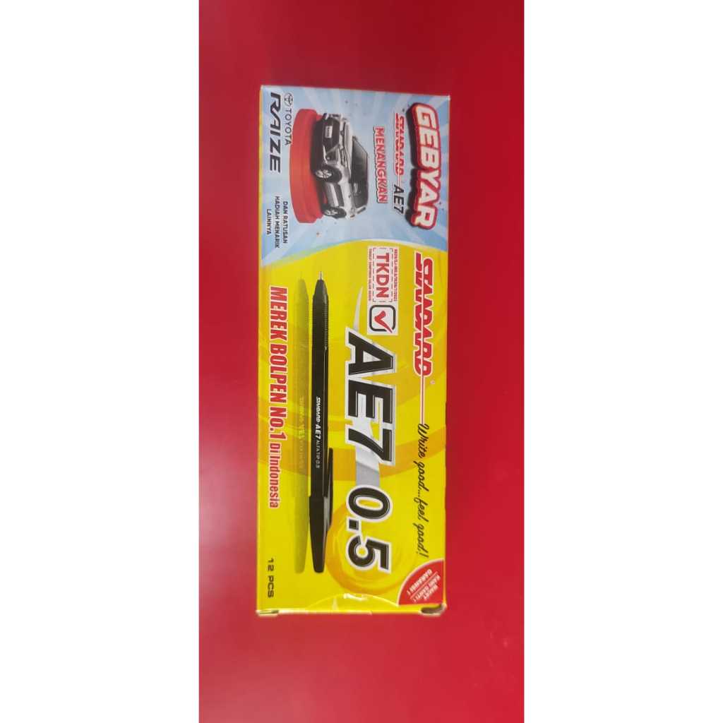 

Pulpen Ballpoint Standard AE7 0.5 mm – Tinta Halus, Lancar, Anti Macet