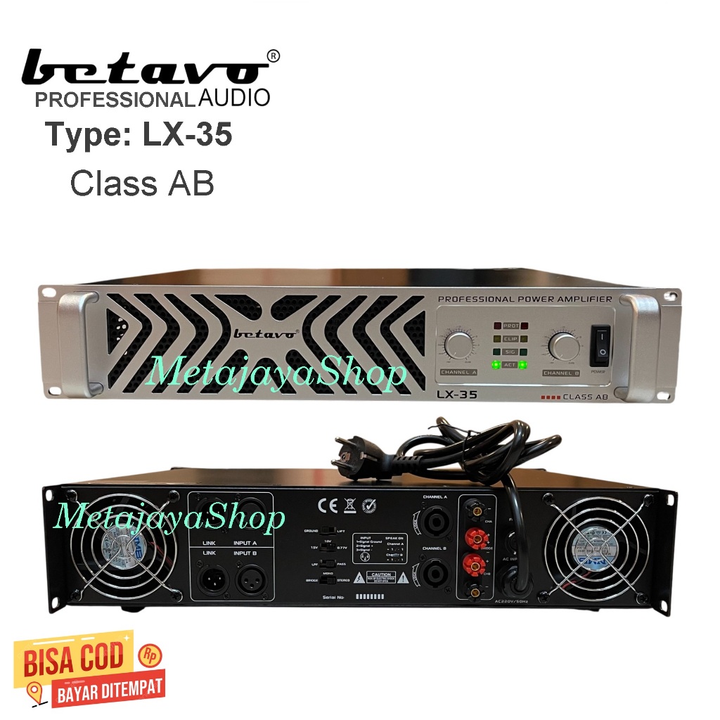 Power Audio Betavo LX 35 Class AB Profesional Power Betavo LX-35