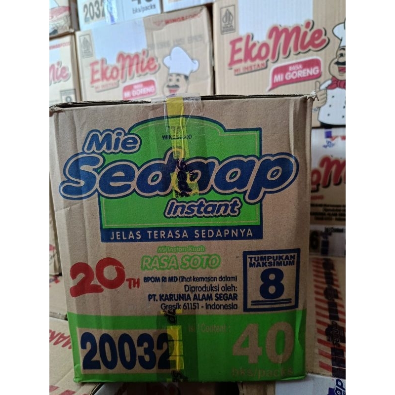 

[1 Dus isi 40 bungkus] Mie Sedaap Goreng / Ayam Bawang / Soto Ayam (1 KARDUS PER TRANSAKSI)