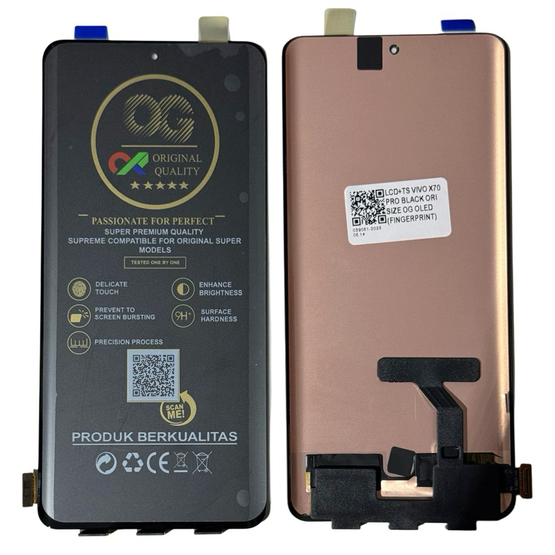 Lcd touchscreen Vivo X70 pro original oled fingerprint on