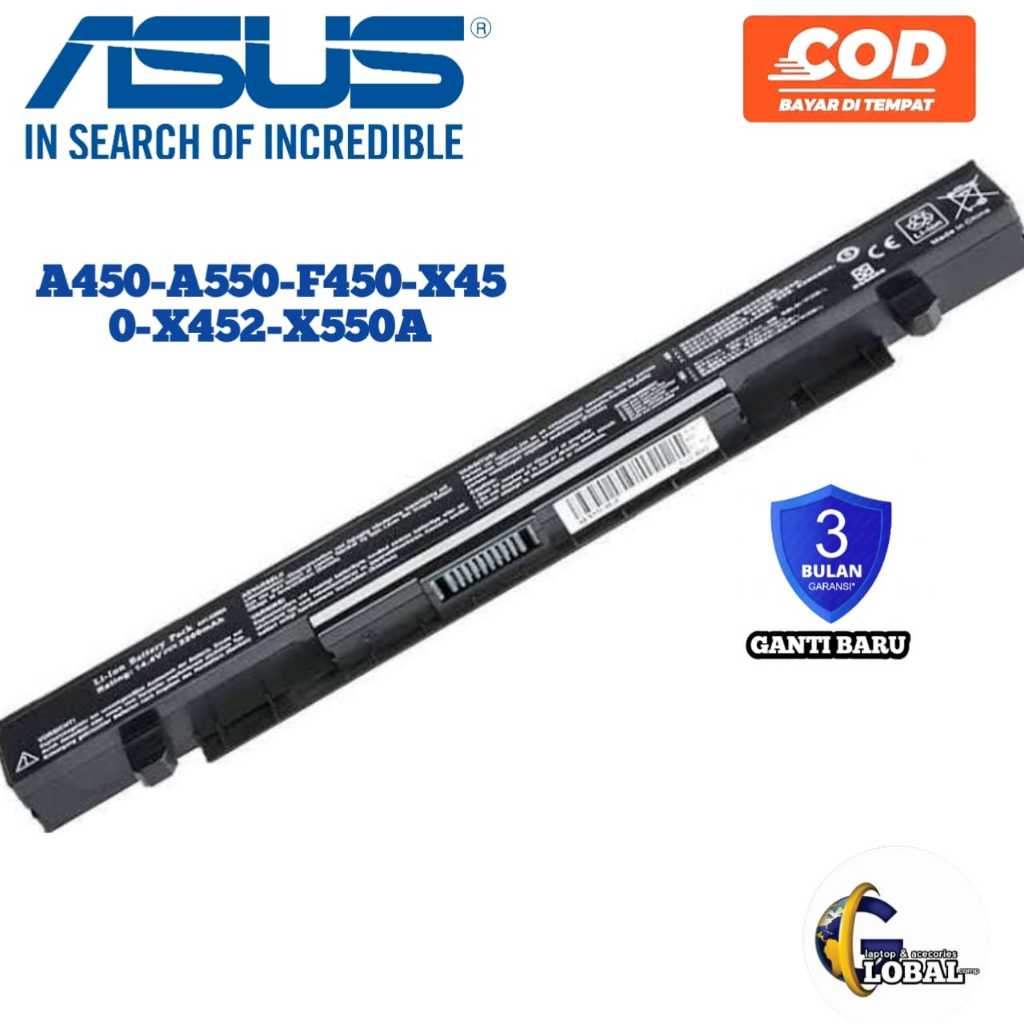 Baterai Laptop Asus X452 X452E X452EA X452EP X452C X452CP X450 X450C