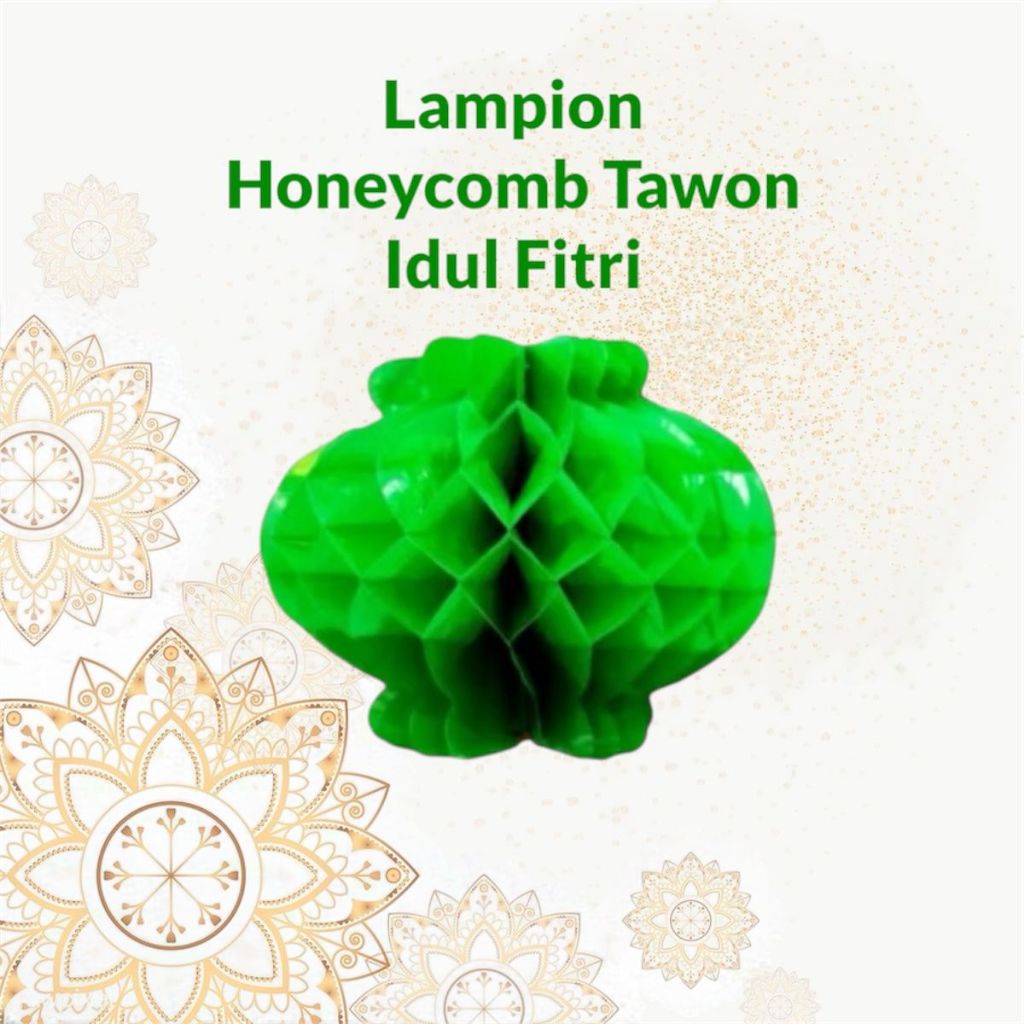 Lampion Honeycomb Lebaran / Lampion Lebaran Lampion Tawon Idul Fitri