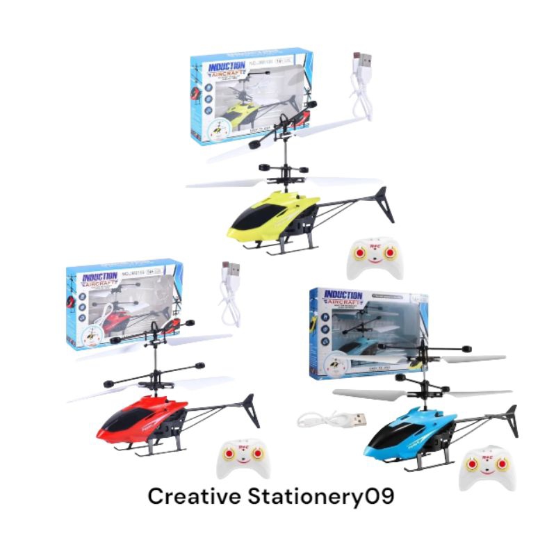 Mainan Anak Helicopter Remote Control / Helikopter RC / Mainan Melatih Fokus Anak Terbangkan Helikop