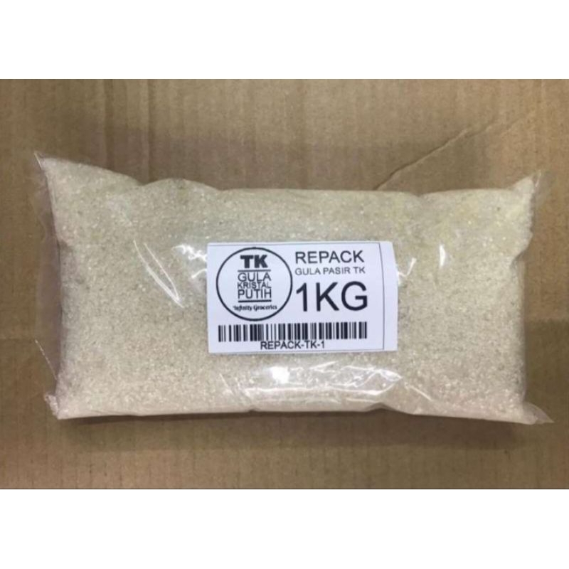 

GULA PASIR CAP TK / REPACK / 1 Kg / Gula Kristal Putih