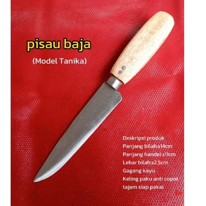 Pisau baja model TANIKA handel kayu keling paku