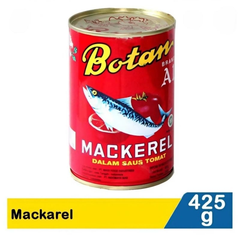 

Botqn Mackerel Sarden 425G