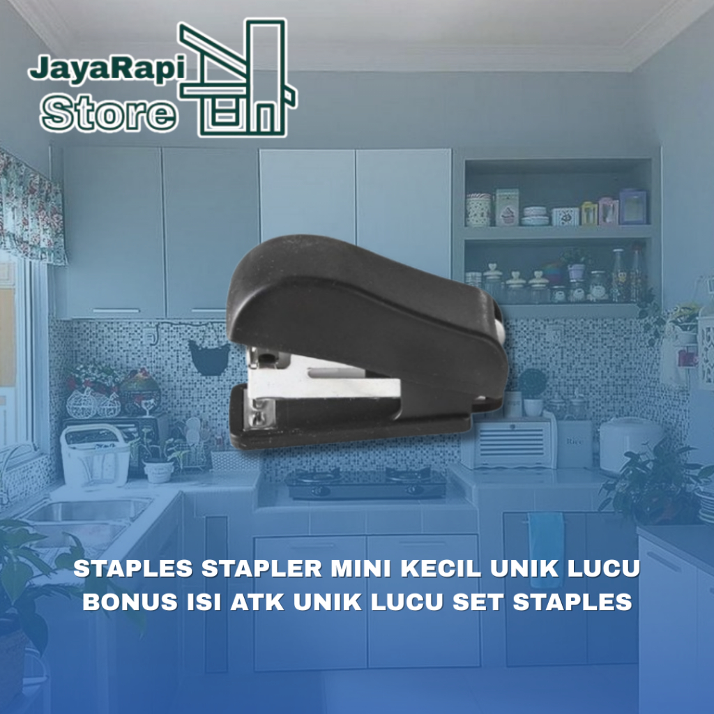 

STAPLES STAPLER MINI KECIL UNIK LUCU BONUS ISI ATK UNIK LUCU SET STAPLES
