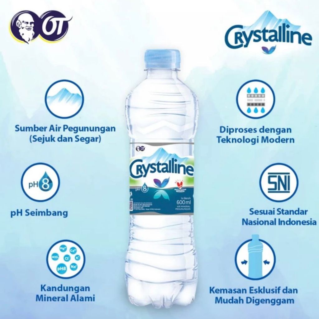 

Crystalin Botol 600ml 1 Dus Isi 24 Botol