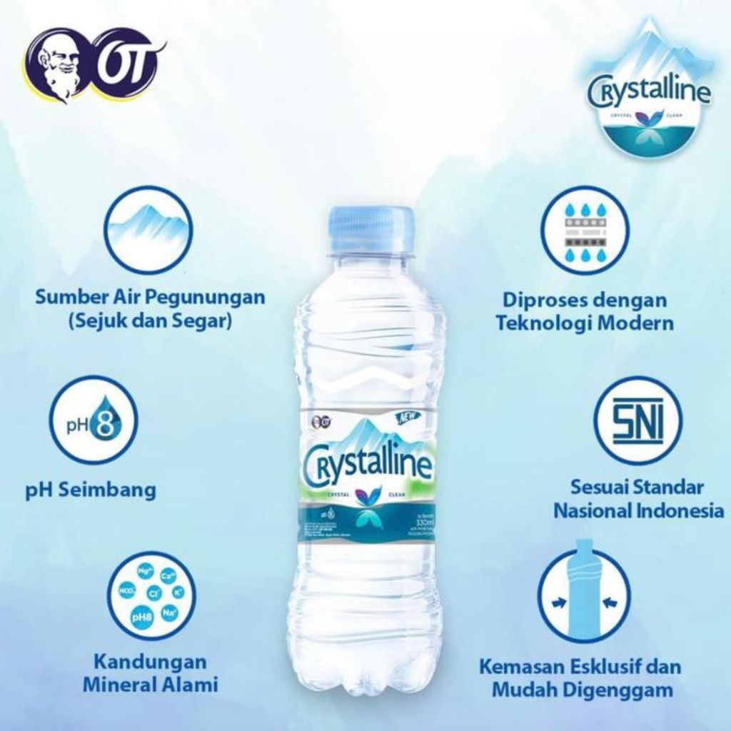 

Crystalin Botol 330ml 1 Karton isi 24Pcs