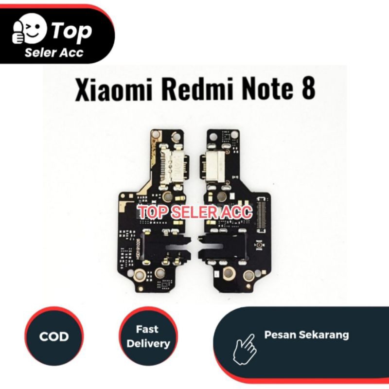 Xiaomi Redmi Note 8 Original Flexibel Konektor Charger / Papan Cas Wite IC Xiaomi Redmi Note 8