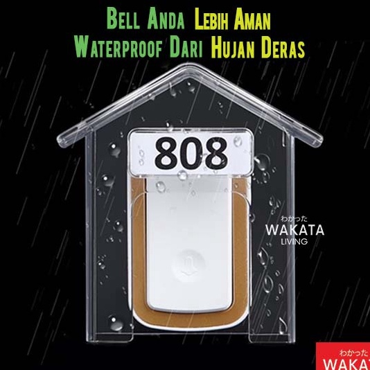 Cover Pelindung Bel Rumah  Penutup Bel Rumah dari Hujan  Rumah Bell Outdoor
