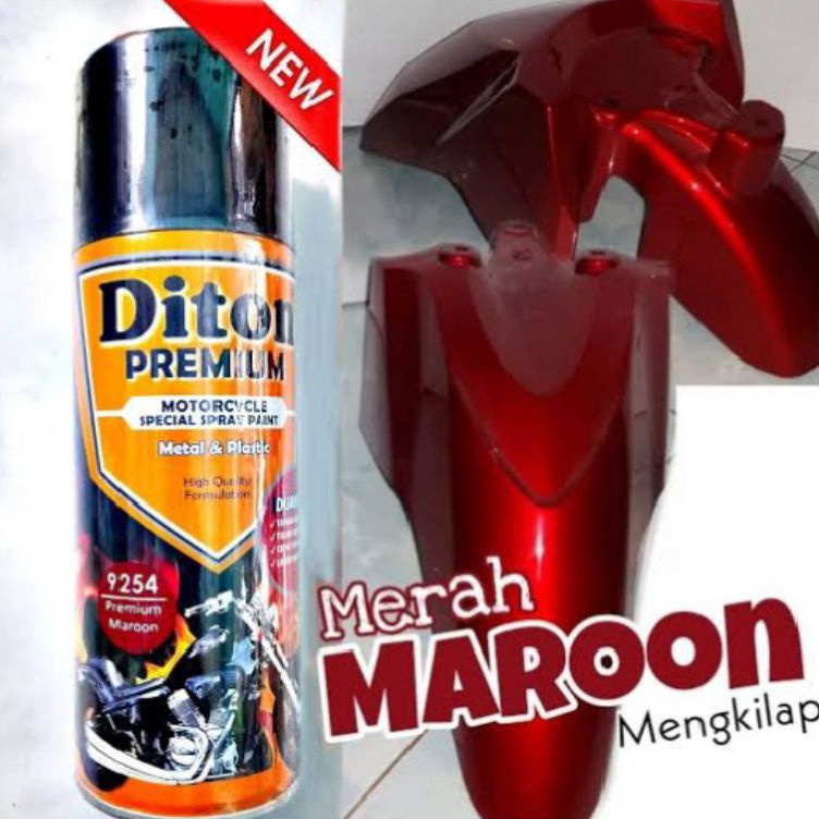 KODE X4Z Cat Merah Hati Pilok Marun Premium Maroon 9254 Diton Premium Cat Sepeda Motor Mobil Velg