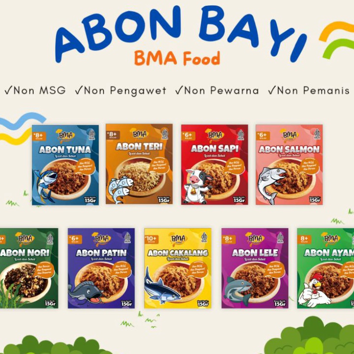

Abon MPASI Anti GTM NON MSG BB Booster Abon Bayi Anak BMA Food