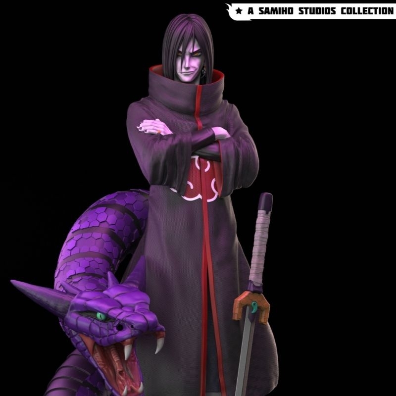 Orochimaru File Stl Untuk 3d Print