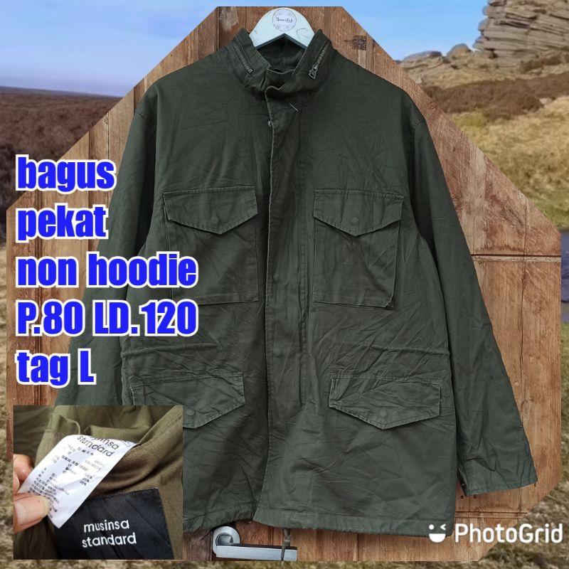 jaket parka army military green hijau m65 fashion musinsa standart