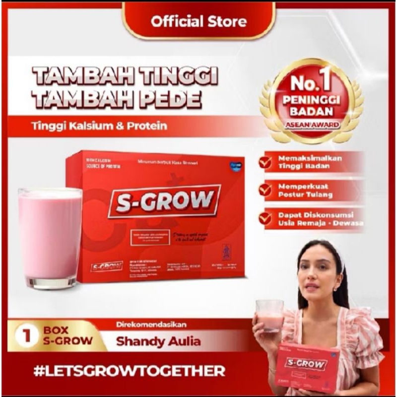 

S-GROW Susu Peninggi Badan Terbaik - 1 BOX