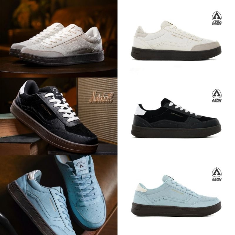 Aerostreet Austin - Sepatu Sneakers Kasual Pria Wanita
