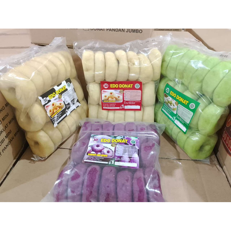 

(TERLARIS) EDO DONAT 3D / DONAT KENTANG ISI 20 / Donat Frozen