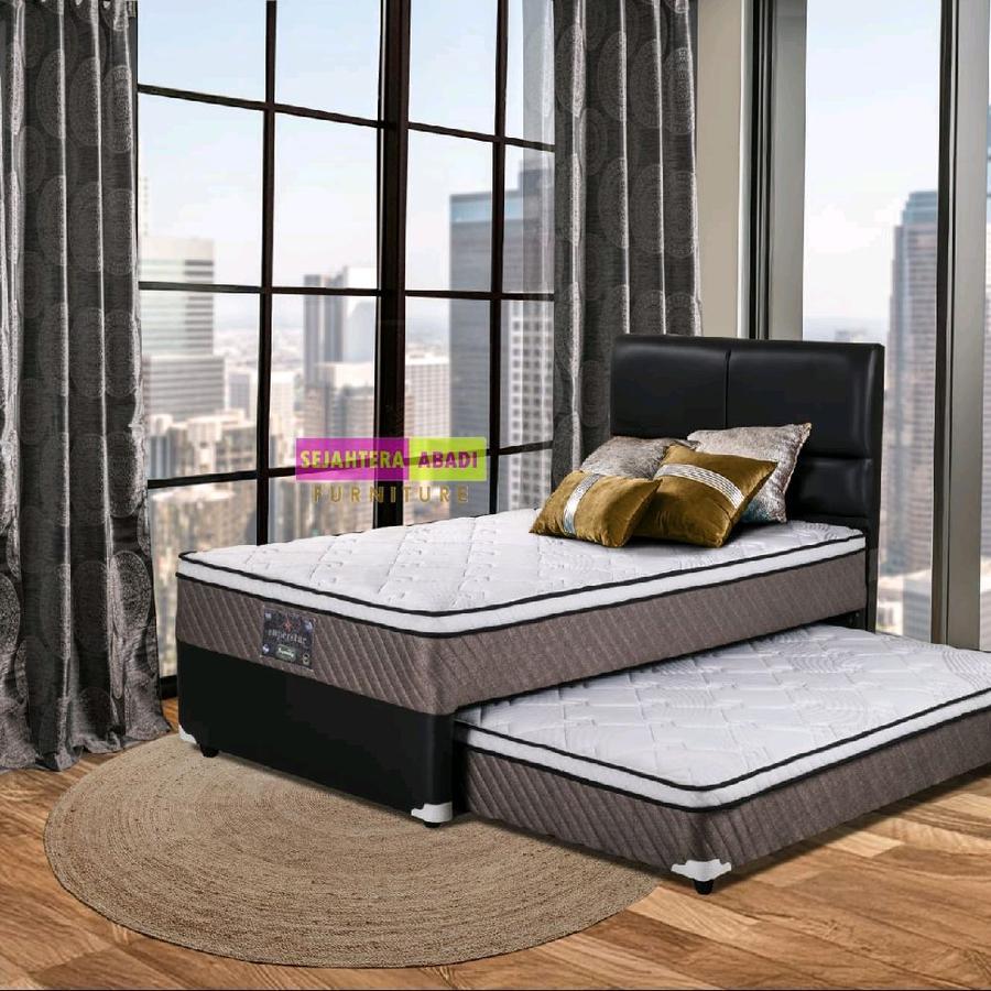elite springbed sorong 2in1 twin superstar serenity divan & full set Kasur divan Sandaran Furniture 
