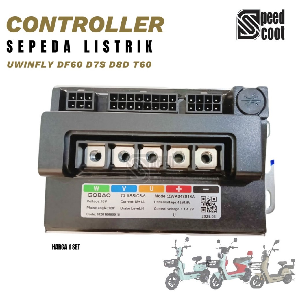 Controller Sepeda Listrik Uwinfly D60 D7S D8D T60 Model ZWK048018A