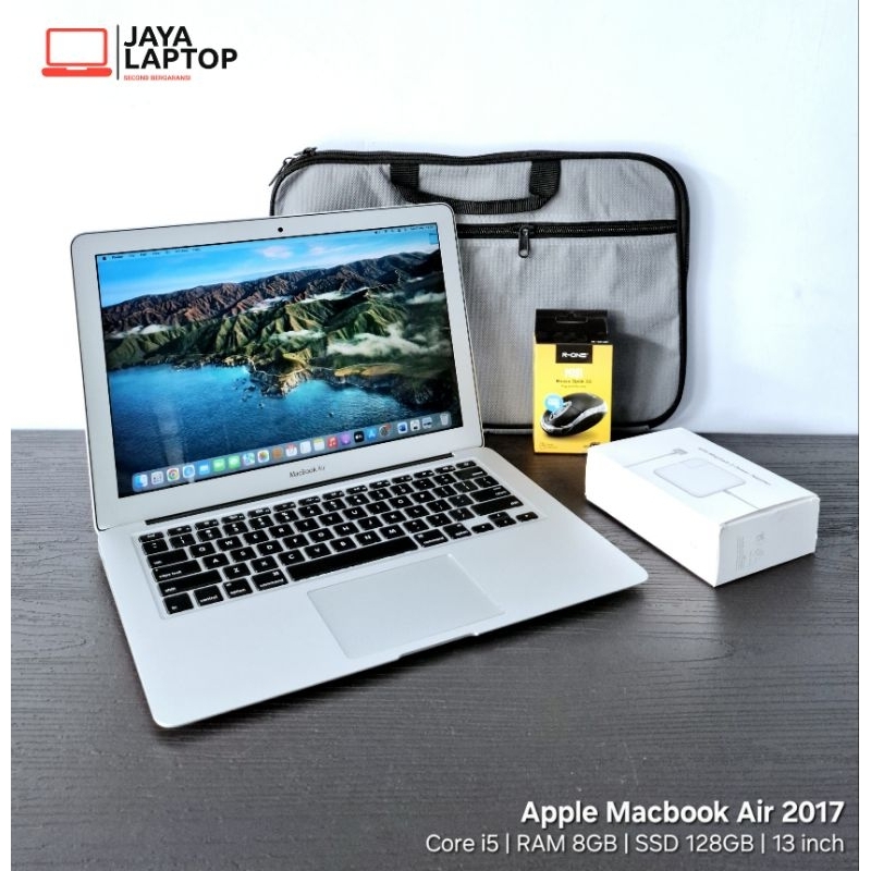 Apple Macbook Air 2017 13 inch Core i5 RAM 8GB SSD 128GB Laptop Second Bekas Murah