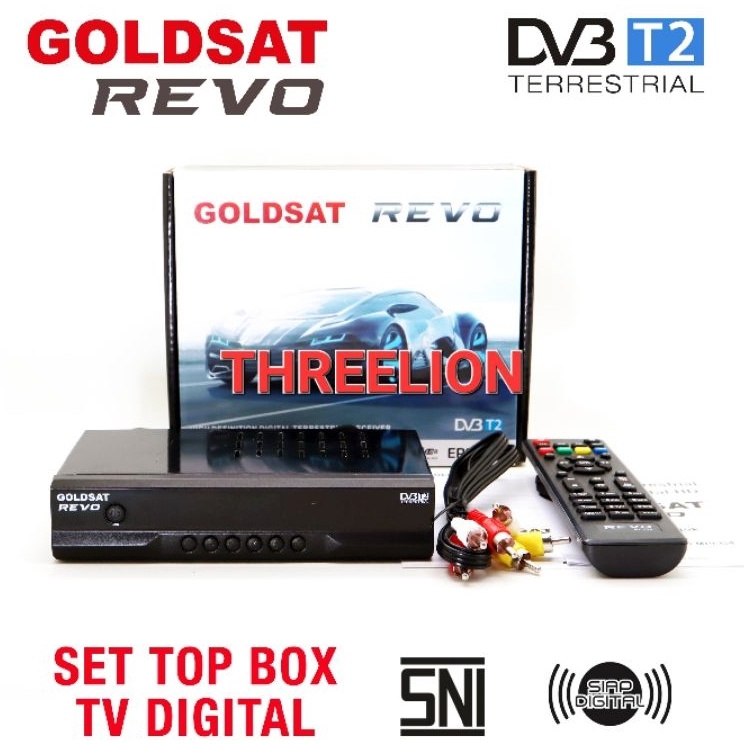 Set Top Box TV Digital GOLDSAT REVO DVB T2 STB