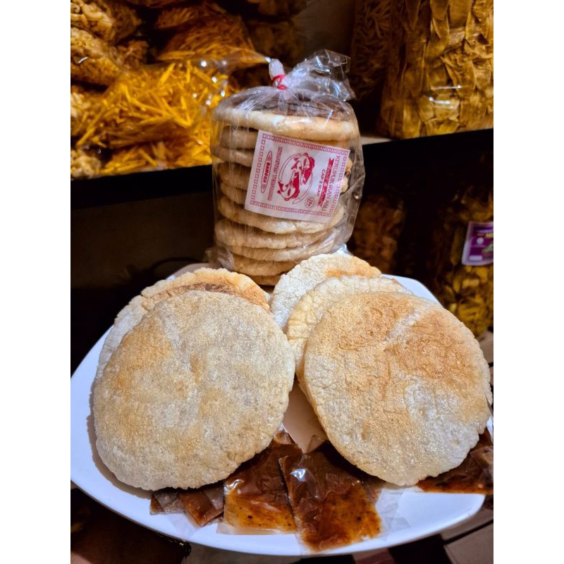 

KERUPUK KEMPLANG BUMBU SAMBAL ISI 10 KEPING 200GR SNACK CAMILAN KERING