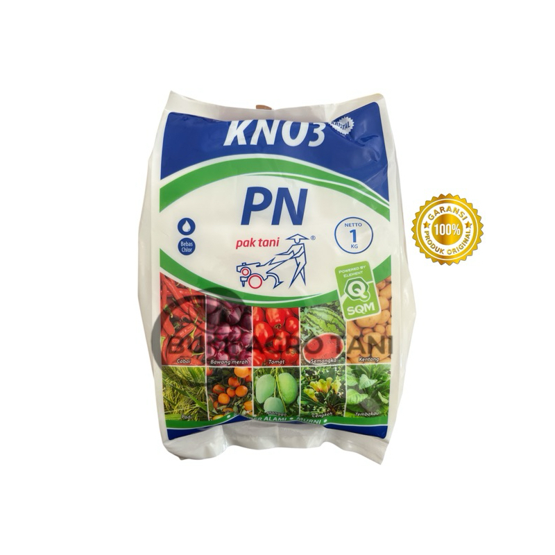 PUPUK PN KRISTAL 1 KG KEMASAN ORIGINAL KNO3 PUTIH PAK TANI